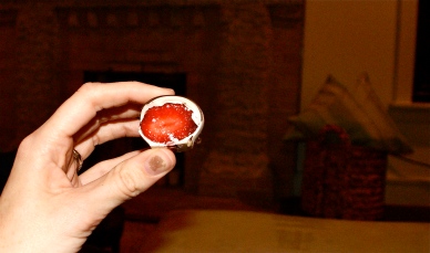 White chocolate covered strawberries...delicious!